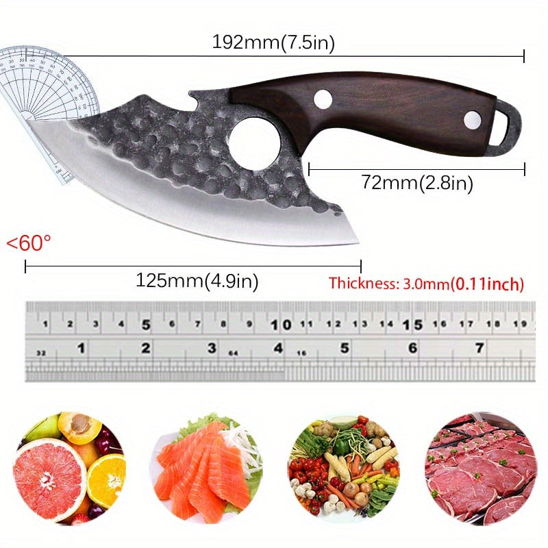 4pcs, Stainless Steel Kitchen Chef Knife Set