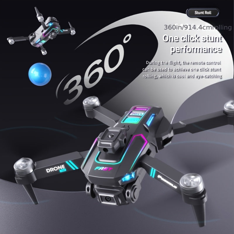 Creative Holiday Gift Selection - New LU60 Dual Camera Aerial Quadcopter, Optical Flow Hover, Foldable Drone, Beginner's Gift for Men, Christmas, Halloween, Thanksgiving Gift, FACEGLE