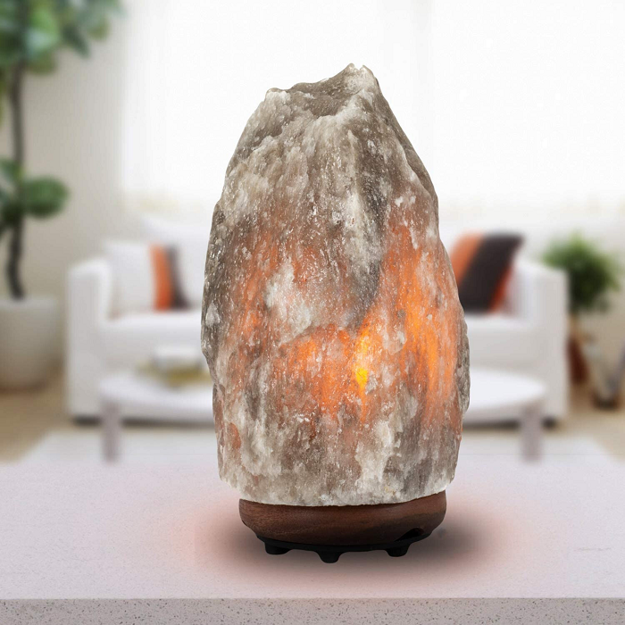 Natural Handcrafted Grey Himalayan Salt Lamp 1.5-5kg