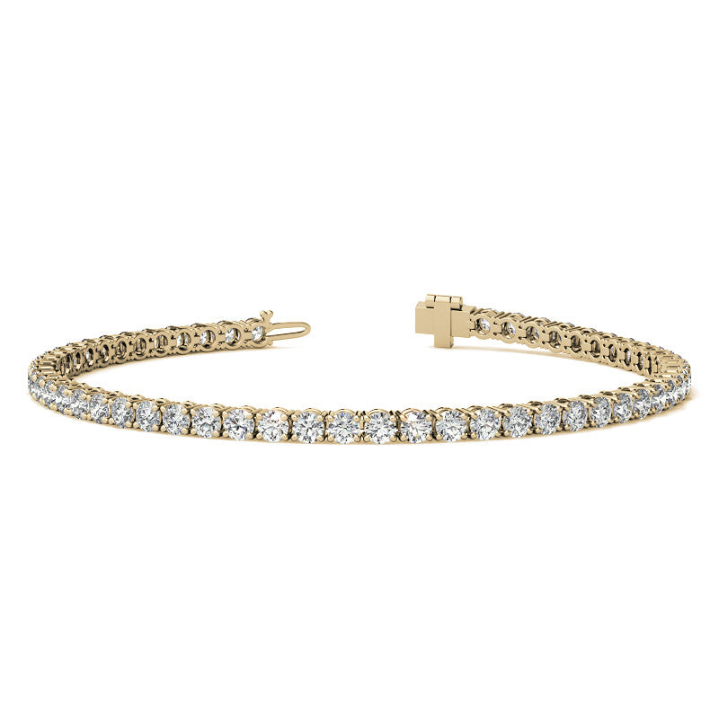 12.00 CTW Lab Grown Diamond Tennis Bracelet in 14kt White/Yellow Gold (G/Vs) AG