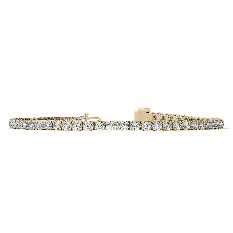 12.00 CTW Lab Grown Diamond Tennis Bracelet in 14kt White/Yellow Gold (G/Vs) AG