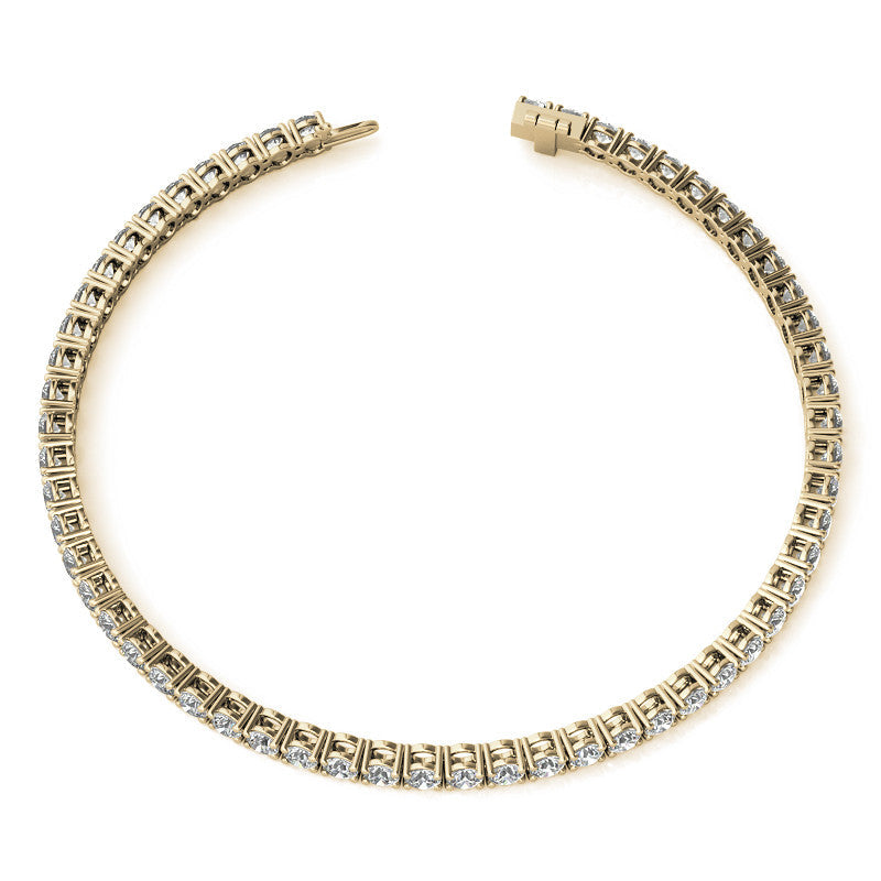 12.00 CTW Lab Grown Diamond Tennis Bracelet in 14kt White/Yellow Gold (G/Vs) AG