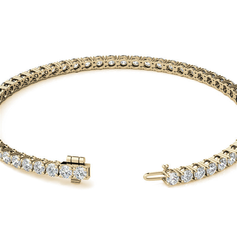 12.00 CTW Lab Grown Diamond Tennis Bracelet in 14kt White/Yellow Gold (G/Vs) AG