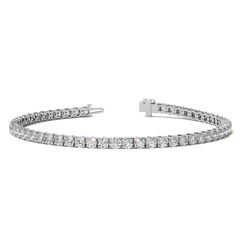 12.00 CTW Lab Grown Diamond Tennis Bracelet in 14kt White/Yellow Gold (G/Vs) AG