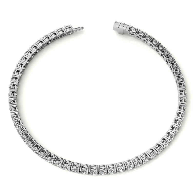 12.00 CTW Lab Grown Diamond Tennis Bracelet in 14kt White/Yellow Gold (G/Vs) AG