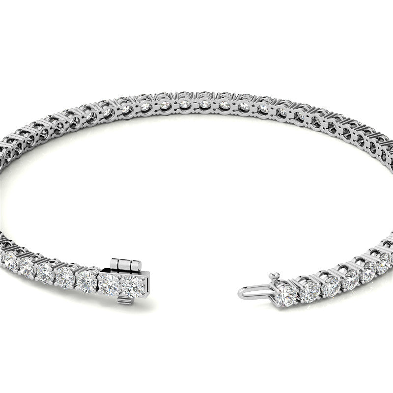 12.00 CTW Lab Grown Diamond Tennis Bracelet in 14kt White/Yellow Gold (G/Vs) AG