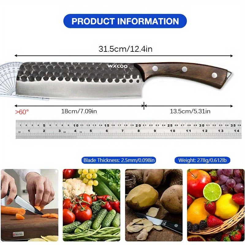 4pcs, Stainless Steel Kitchen Chef Knife Set