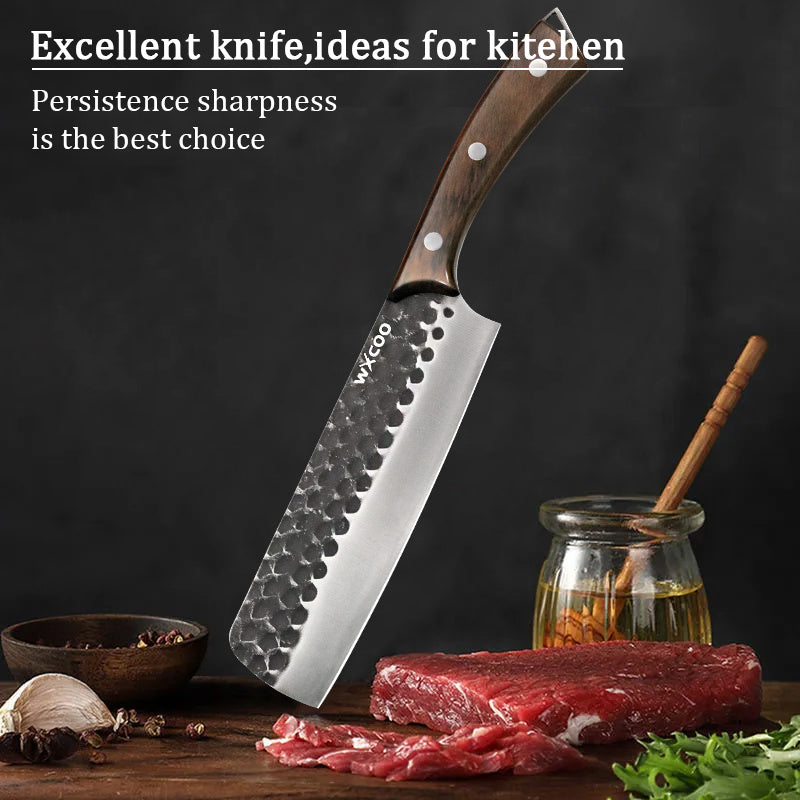 4pcs, Stainless Steel Kitchen Chef Knife Set