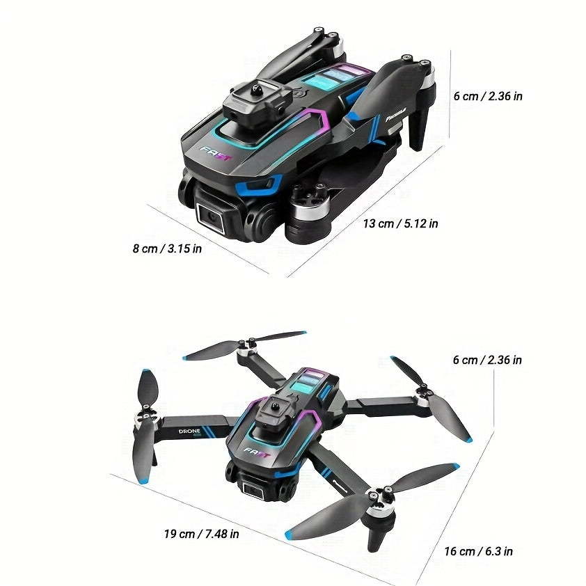 Creative Holiday Gift Selection - New LU60 Dual Camera Aerial Quadcopter, Optical Flow Hover, Foldable Drone, Beginner's Gift for Men, Christmas, Halloween, Thanksgiving Gift, FACEGLE