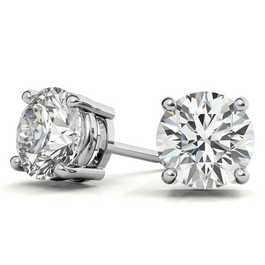 AGI Certified 1.50 CTW Lab Grown Diamond (G/Vs) Stud Earrings